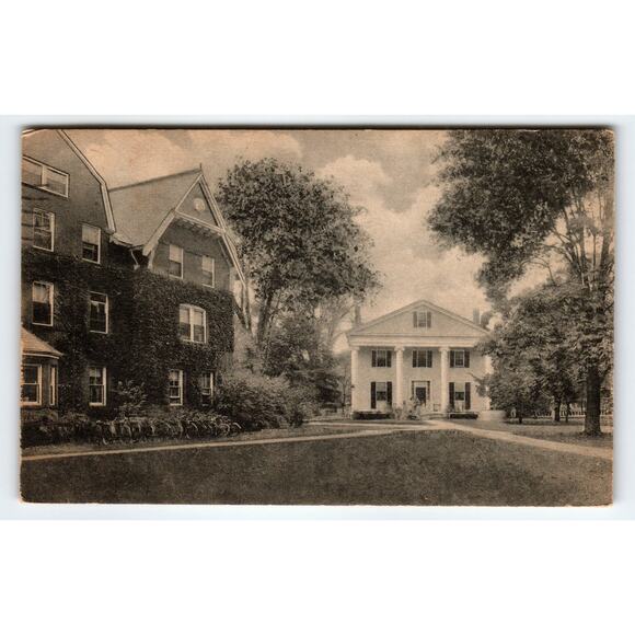 Vintage Dewey House Smith College Northampton MA Postcard 1940s - Picture 1 of 2